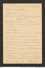 Nachlass Franz Steindachner, Brief von Gal Frères ("Gebrüder Gal") an Franz Steindachner (22.04.1907), Inv.Nr. 149.07, Seite 1